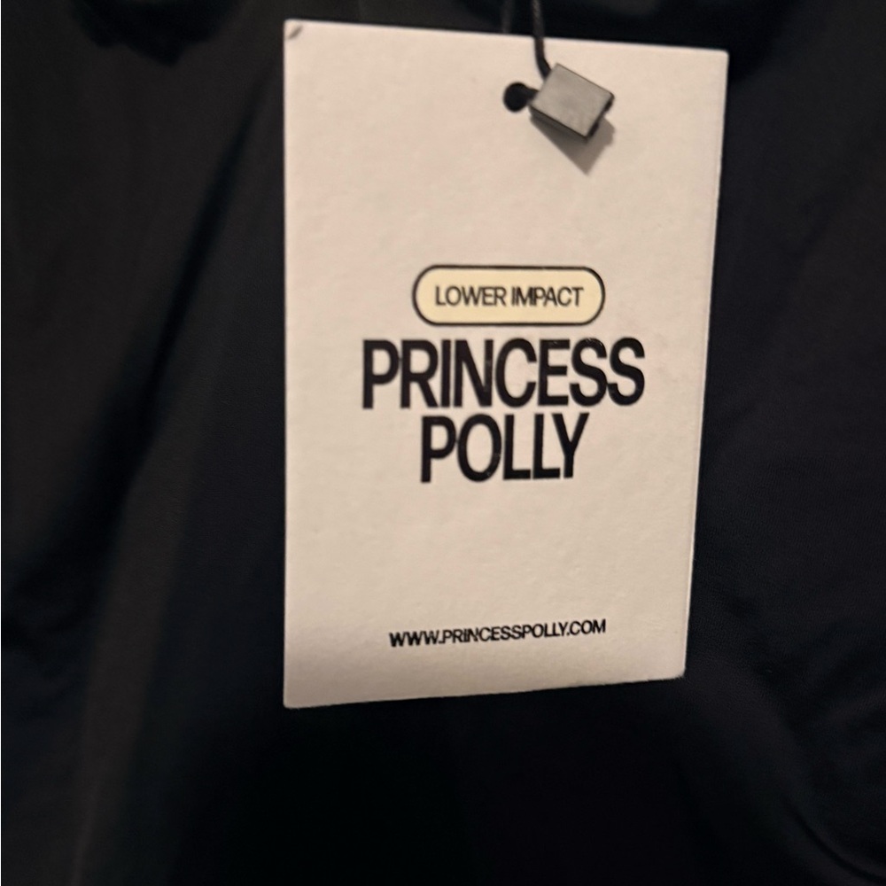 Princess Polly Black Long Sleeve Scoop Ruched Top - Picture 4 of 7